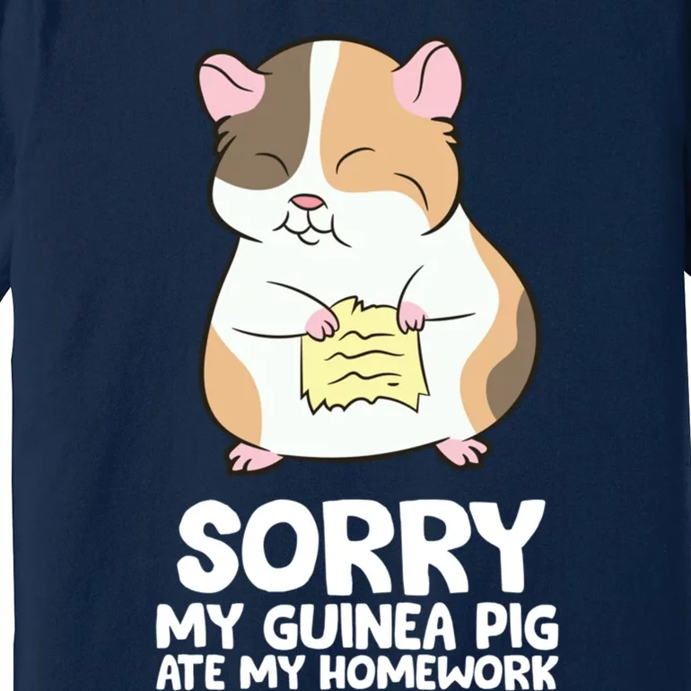 Sorry My Guinea Pig Ate My Homework Guinea Pig School Premium T-Shirt