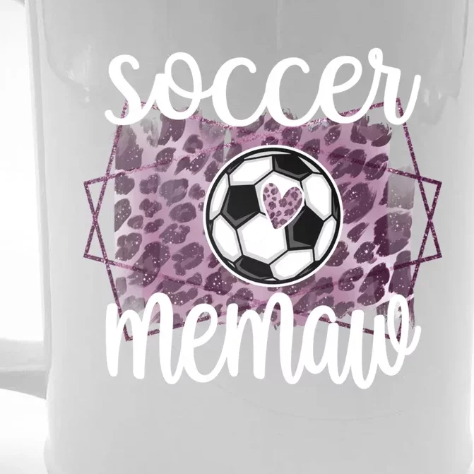 Soccer Memaw Grandma Memaw Of A Soccer Player Gift Front & Back Beer Stein