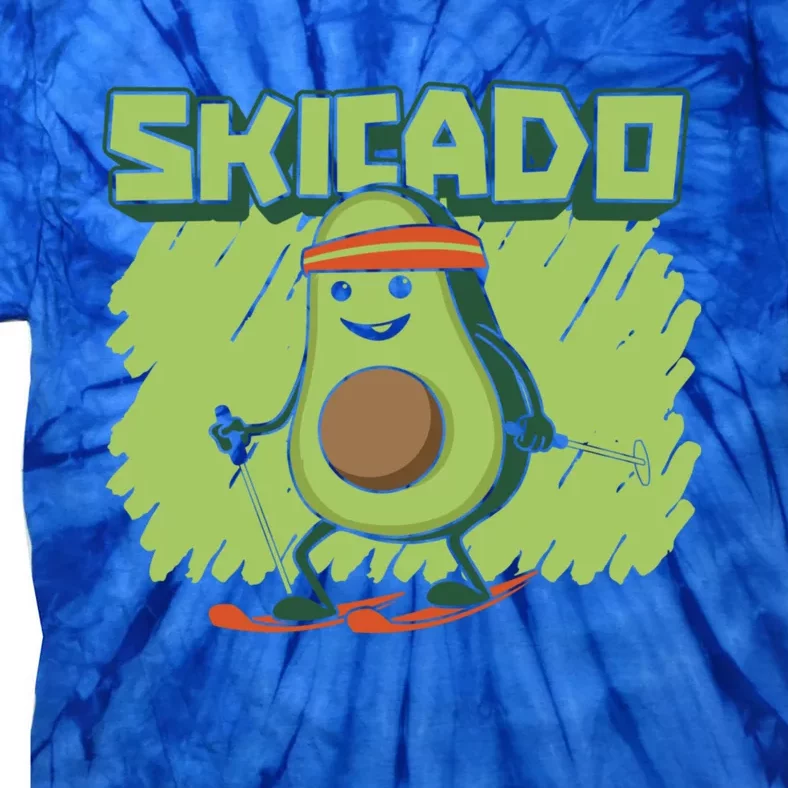 Skicado Meaningful Gift Winter Snow Sports Skier Ski Mountains Skiing Gift Tie-Dye T-Shirt