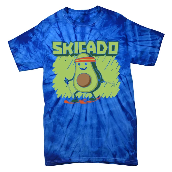 Skicado Meaningful Gift Winter Snow Sports Skier Ski Mountains Skiing Gift Tie-Dye T-Shirt