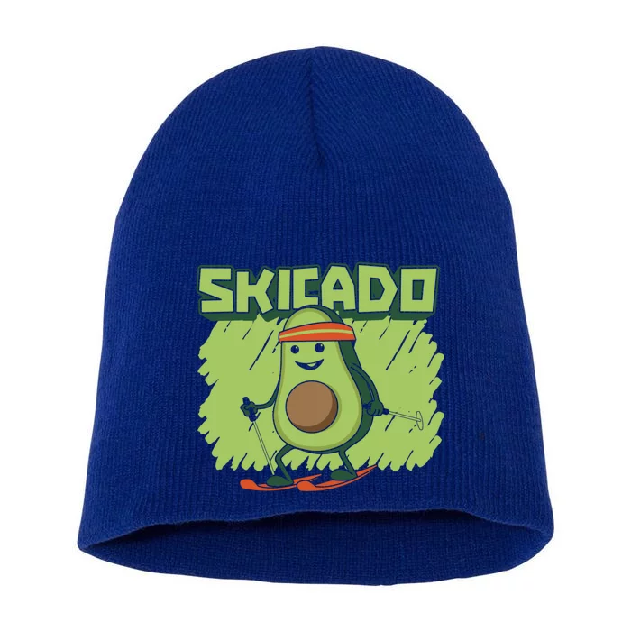 Skicado Meaningful Gift Winter Snow Sports Skier Ski Mountains Skiing Gift Short Acrylic Beanie