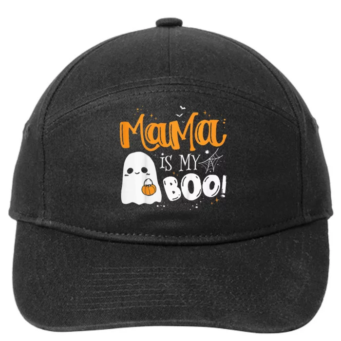 Spooky Mama Halloween Ghost Companion 7-Panel Snapback Hat