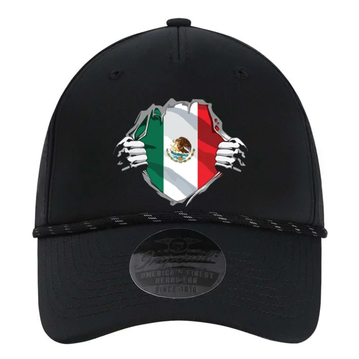 Super Mexican Heritage Proud Mexico Roots Flag Performance The Dyno Cap