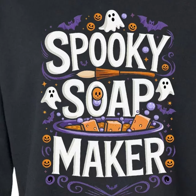 Soap Making Halloween Spooky Soap Maker Cropped Pullover Crew