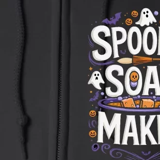 Soap Making Halloween Spooky Soap Maker Full Zip Hoodie