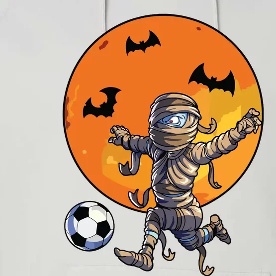 Soccer Mummy Halloween Boy Soccer Halloween Performance Fleece Hoodie