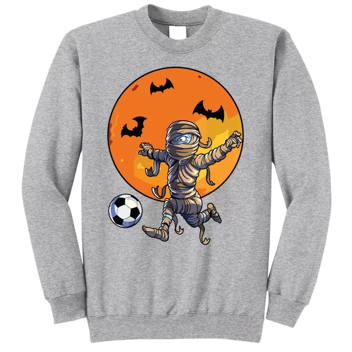 Soccer Mummy Halloween Boy Soccer Halloween Tall Sweatshirt