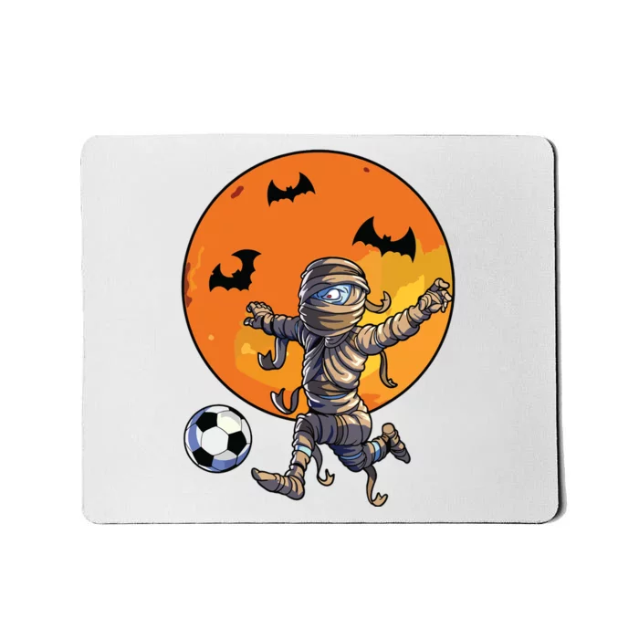 Soccer Mummy Halloween Boy Soccer Halloween Mousepad