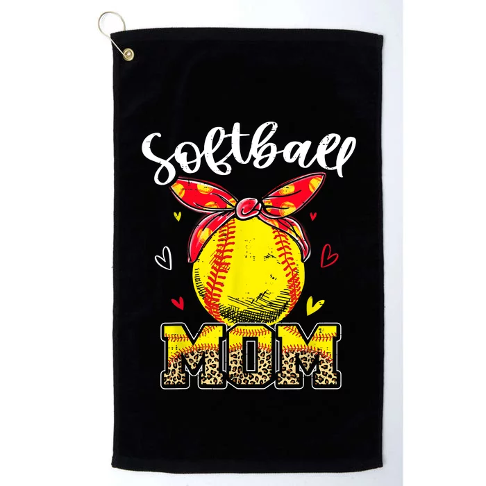 Softball Mom Headband Softball Ball Mothers Day Mama Platinum Collection Golf Towel