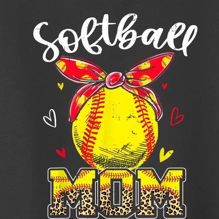 Softball Mom Headband Softball Ball Mothers Day Mama Toddler T-Shirt