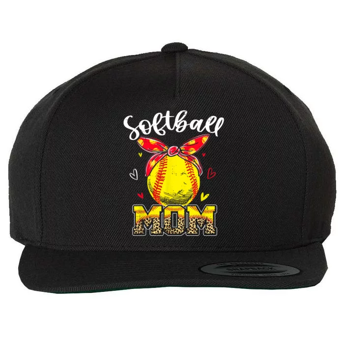 Softball Mom Headband Softball Ball Mothers Day Mama Wool Snapback Cap