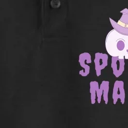 Spooky Mama Halloween Dry Zone Grid Performance Polo