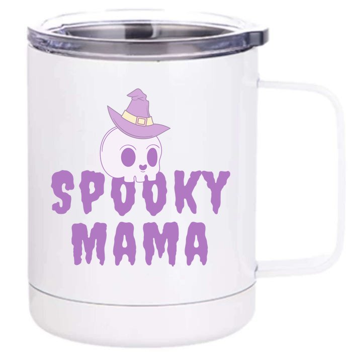 Spooky Mama Halloween Front & Back 12oz Stainless Steel Tumbler Cup