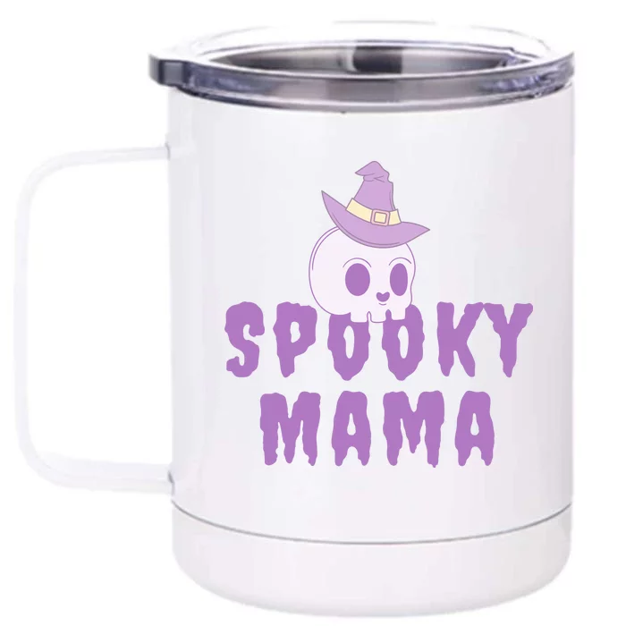 Spooky Mama Halloween Front & Back 12oz Stainless Steel Tumbler Cup