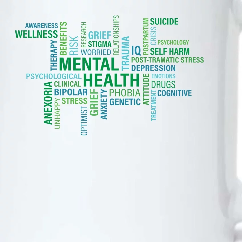 Support Mental Health Awareness Month Black Color Changing Mug