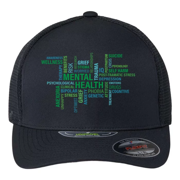 Support Mental Health Awareness Month Flexfit Unipanel Trucker Cap