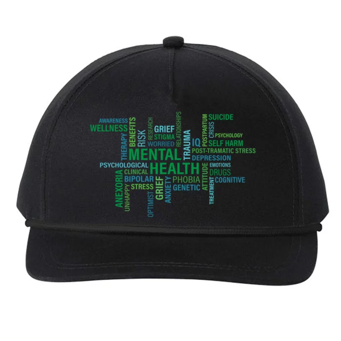 Support Mental Health Awareness Month Snapback Five-Panel Rope Hat