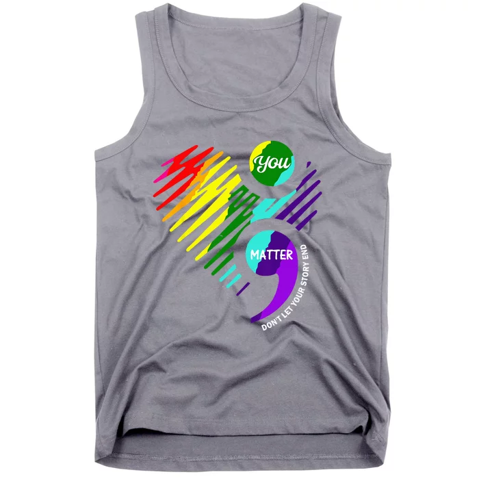 Semicolon Mental Health Awareness Tank Top