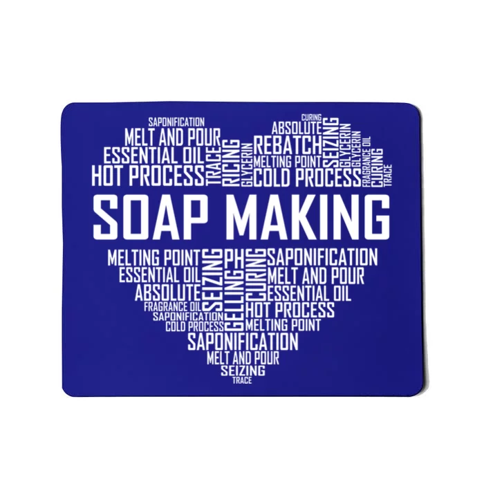 Soap Making Heart For Soapmaking Lover Soap Maker Hobby Funny Gift Mousepad