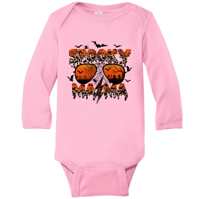 Spooky Mama Halloween Vacation Baby Long Sleeve Bodysuit