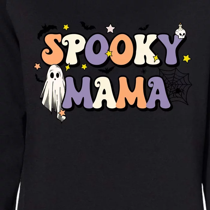 Spooky Mama Halloween Mom Ghost Witchy Costume Gift Womens California Wash Sweatshirt