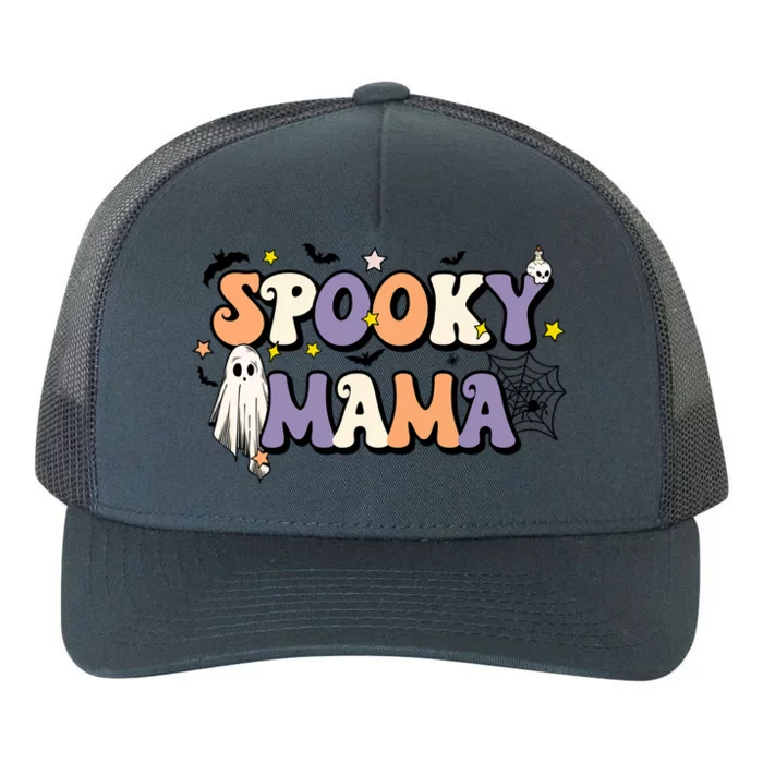 Spooky Mama Halloween Mom Ghost Witchy Costume Gift Yupoong Adult 5-Panel Trucker Hat