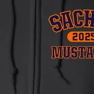 Sachse Mustangs High School Arch 2025 Full Zip Hoodie