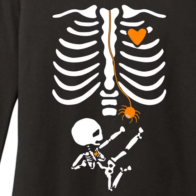 Skeleton Maternity Halloween Mom Costume Pregnancy Tees Xray Womens CVC Long Sleeve Shirt