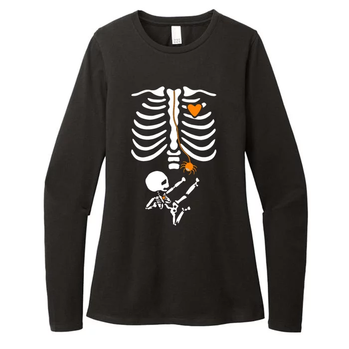 Skeleton Maternity Halloween Mom Costume Pregnancy Tees Xray Womens CVC Long Sleeve Shirt