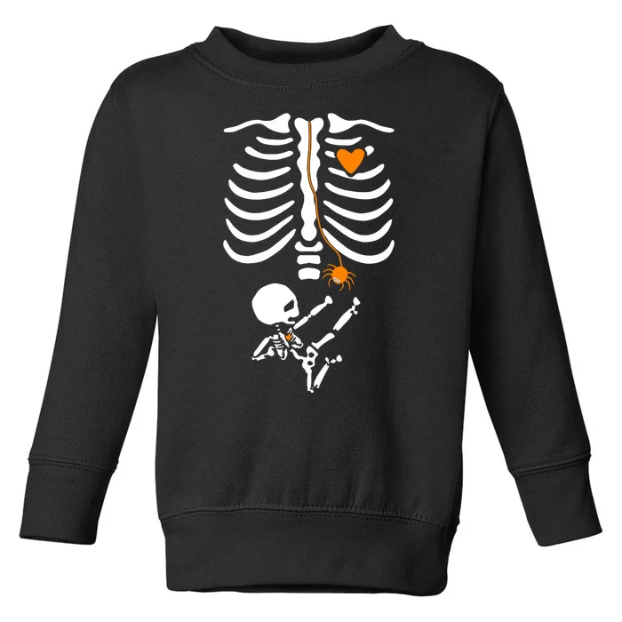 Skeleton Maternity Halloween Mom Costume Pregnancy Tees Xray Toddler Sweatshirt