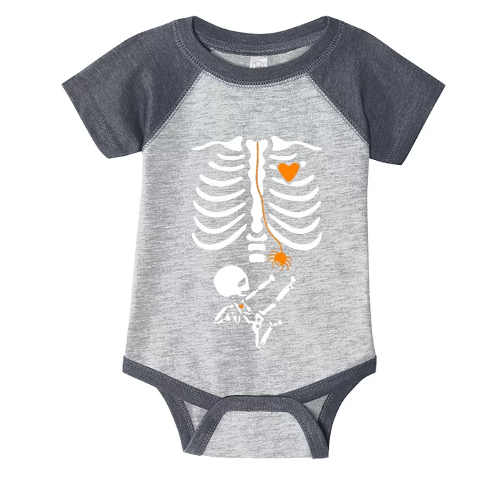 Skeleton Maternity Halloween Mom Costume Pregnancy Tees Xray Infant Baby Jersey Bodysuit