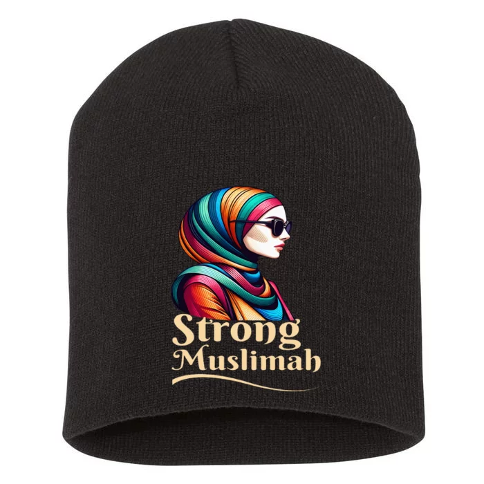 Strong Muslimah Hijab Muslim Woman Girl Islamic Religious Short Acrylic Beanie