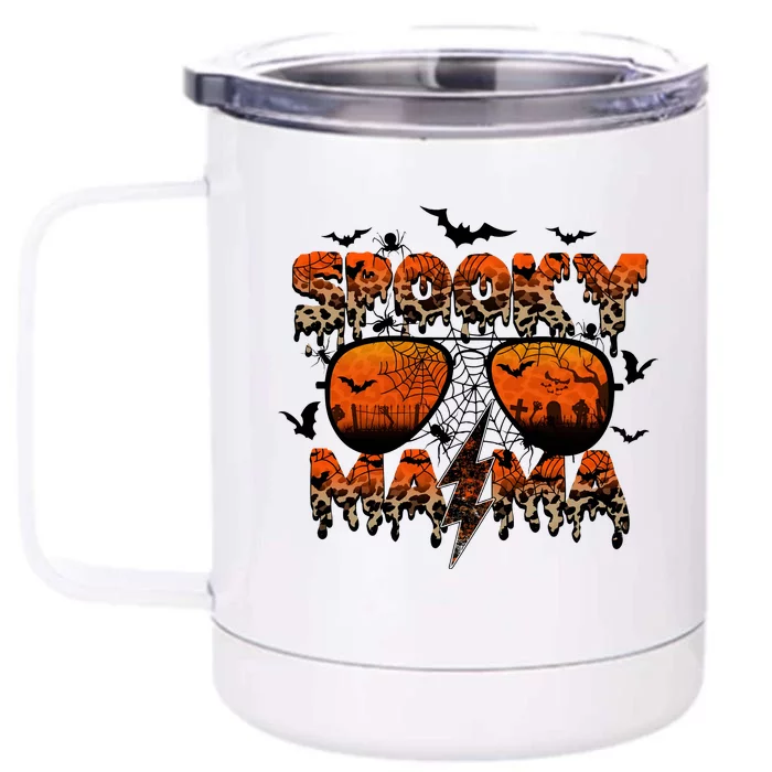 Spooky Mama Halloween Vacation Front & Back 12oz Stainless Steel Tumbler Cup