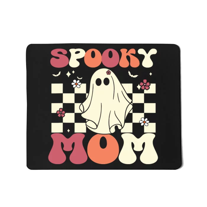 Spooky Mom Halloween Ghost Costume Retro Groovy Mousepad