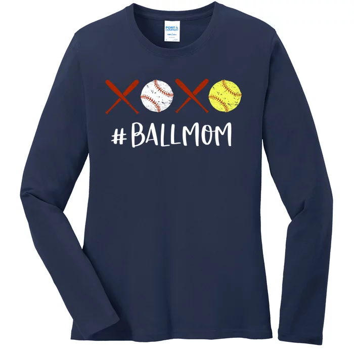 Softball Mom Hoodie Baseball Mom Hoodie Gifts Ladies Long Sleeve Shirt