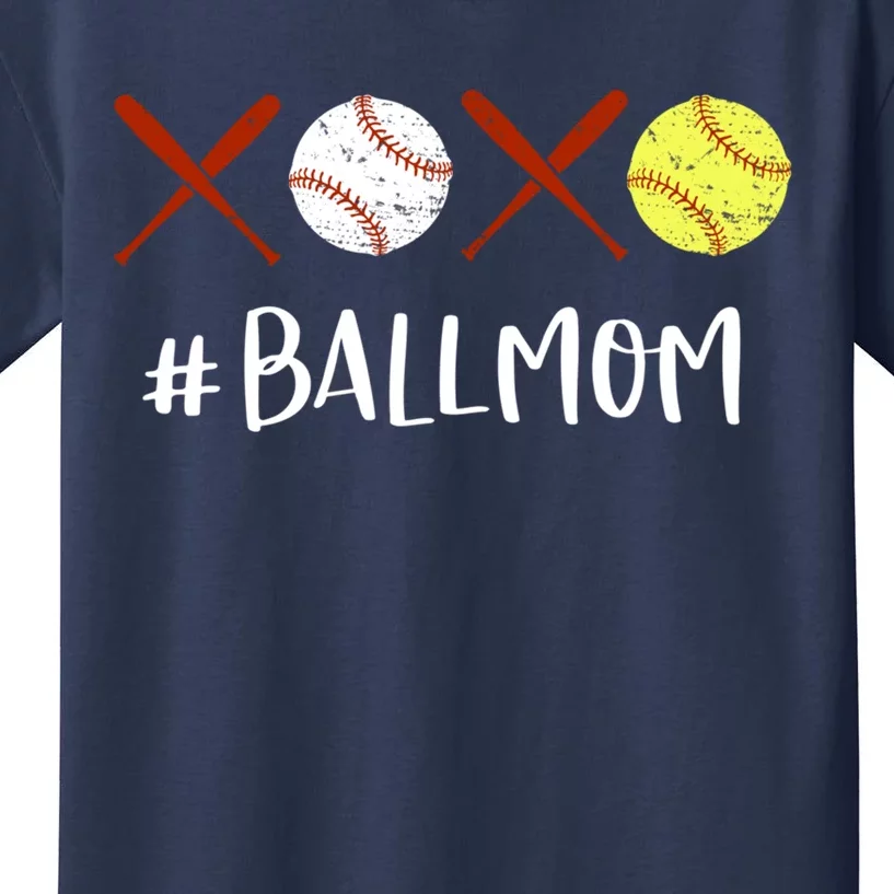 Softball Mom Hoodie Baseball Mom Hoodie Gifts Kids T-Shirt