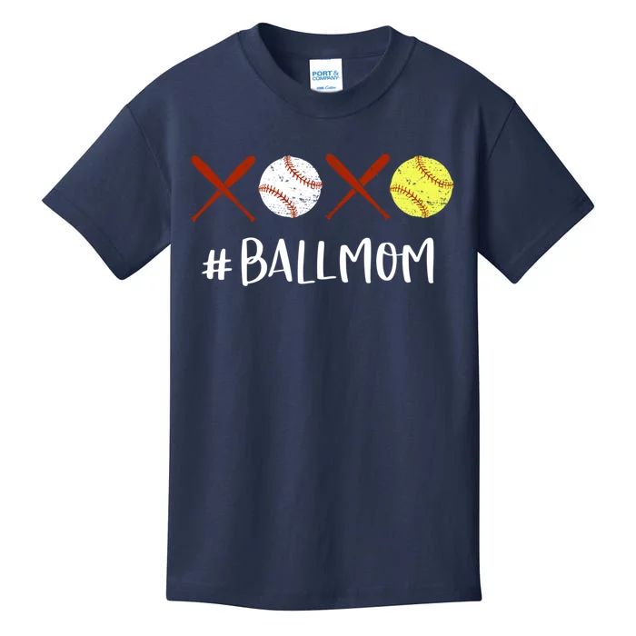 Softball Mom Hoodie Baseball Mom Hoodie Gifts Kids T-Shirt