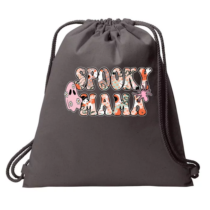 Spooky Mama Halloween Mom Drawstring Bag