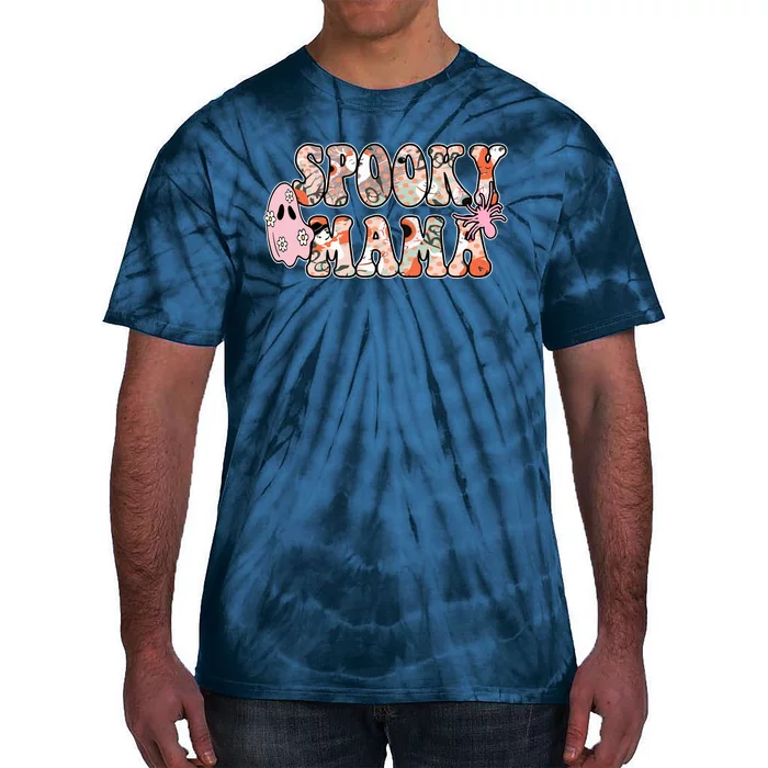 Spooky Mama Halloween Mom Tie-Dye T-Shirt