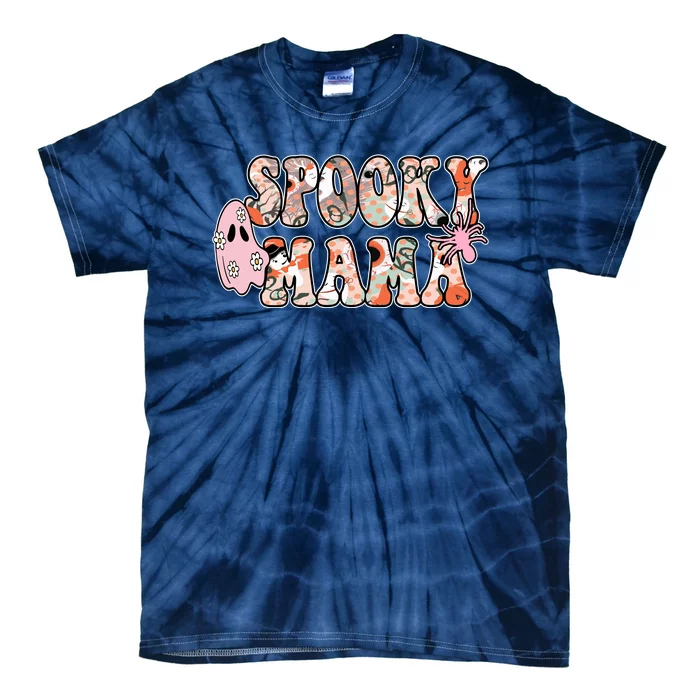 Spooky Mama Halloween Mom Tie-Dye T-Shirt