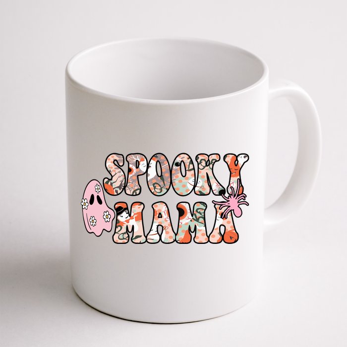 Spooky Mama Halloween Mom Front & Back Coffee Mug