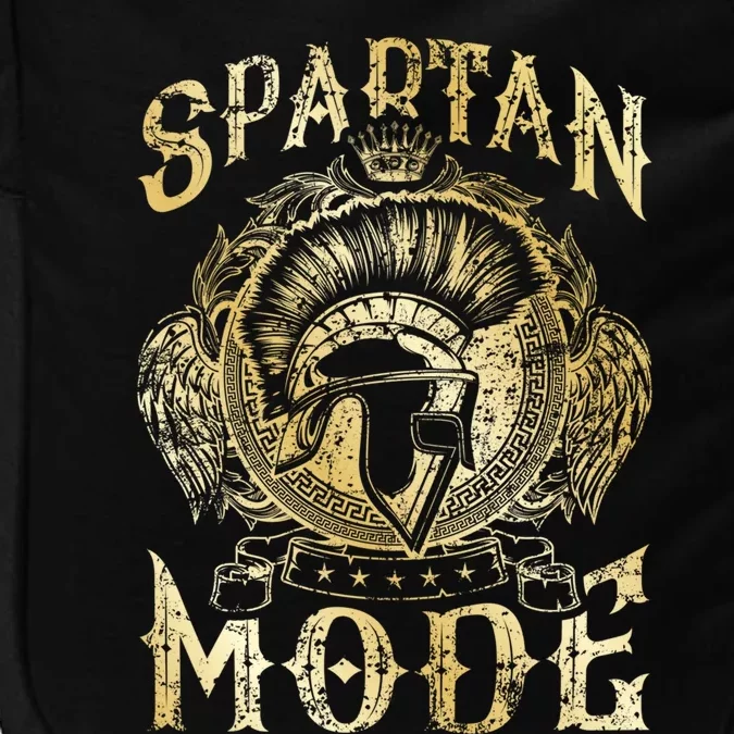 Spartan Mode Helmet Gym Warrior Beast Sparta Workout Gold Gift Impact Tech Backpack