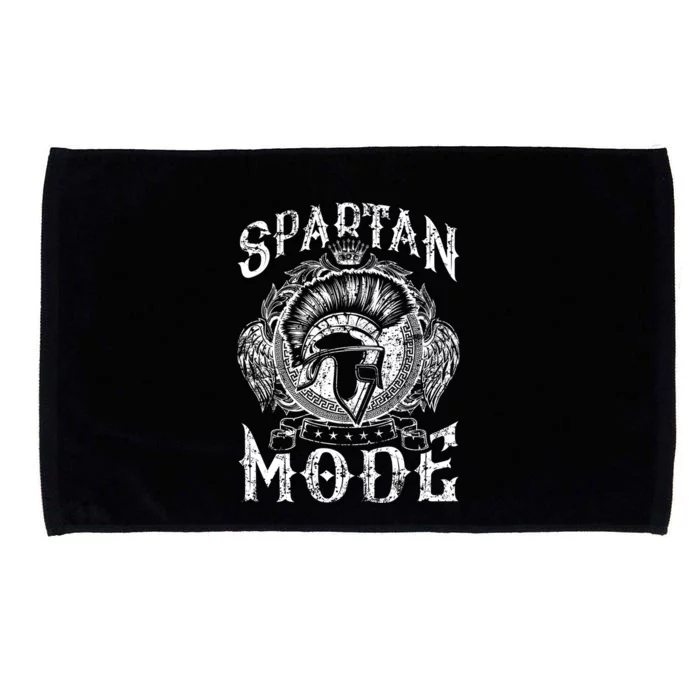 Spartan Mode Helmet Gym Warrior Fitness Beast Sparta Workout Gift Microfiber Hand Towel