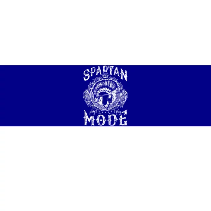 Spartan Mode Helmet Gym Warrior Fitness Beast Sparta Workout Gift Bumper Sticker