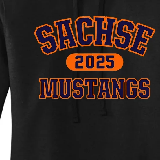 Sachse Mustangs High School Arch 2025 Women's Pullover Hoodie