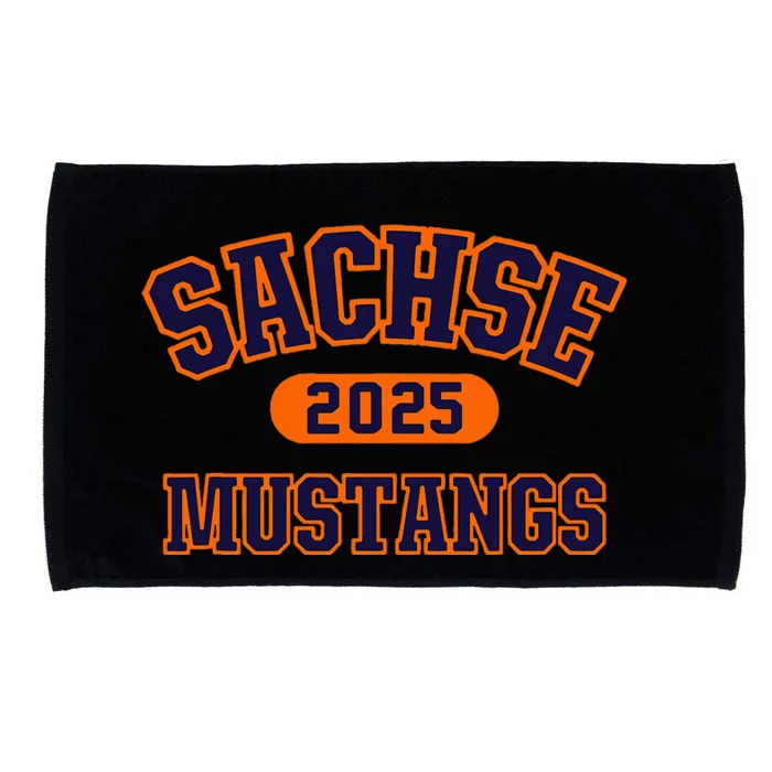 Sachse Mustangs High School Arch 2025 Microfiber Hand Towel