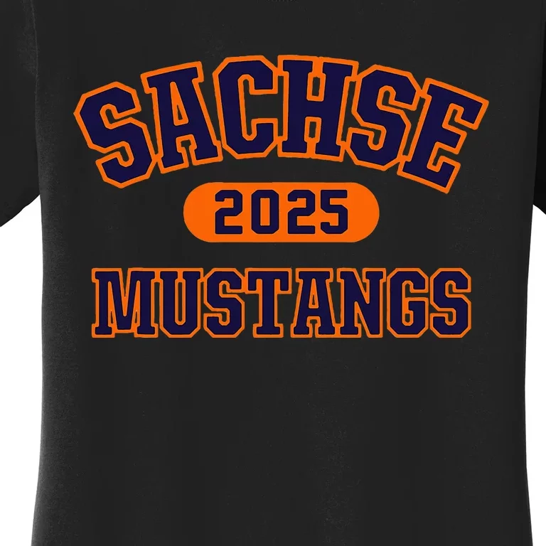 Sachse Mustangs High School Arch 2025 Women's T-Shirt