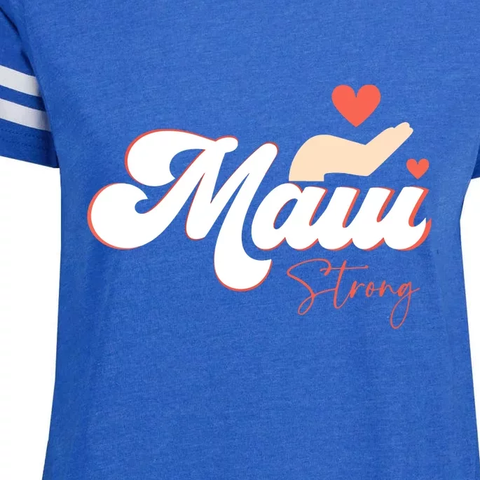 Strong Maui Hawaii Island I Love Hawaii Gift Enza Ladies Jersey Football T-Shirt