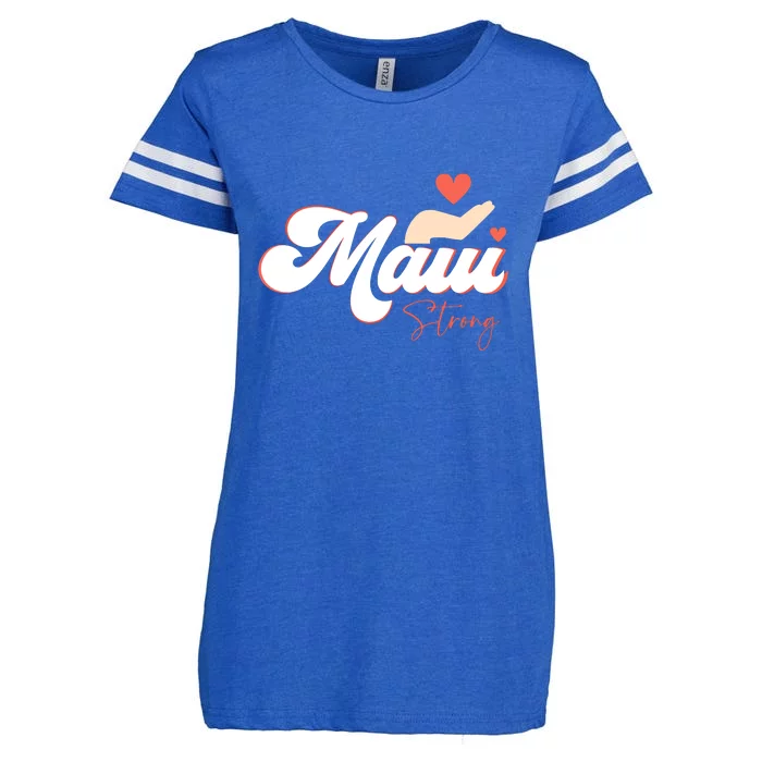 Strong Maui Hawaii Island I Love Hawaii Gift Enza Ladies Jersey Football T-Shirt