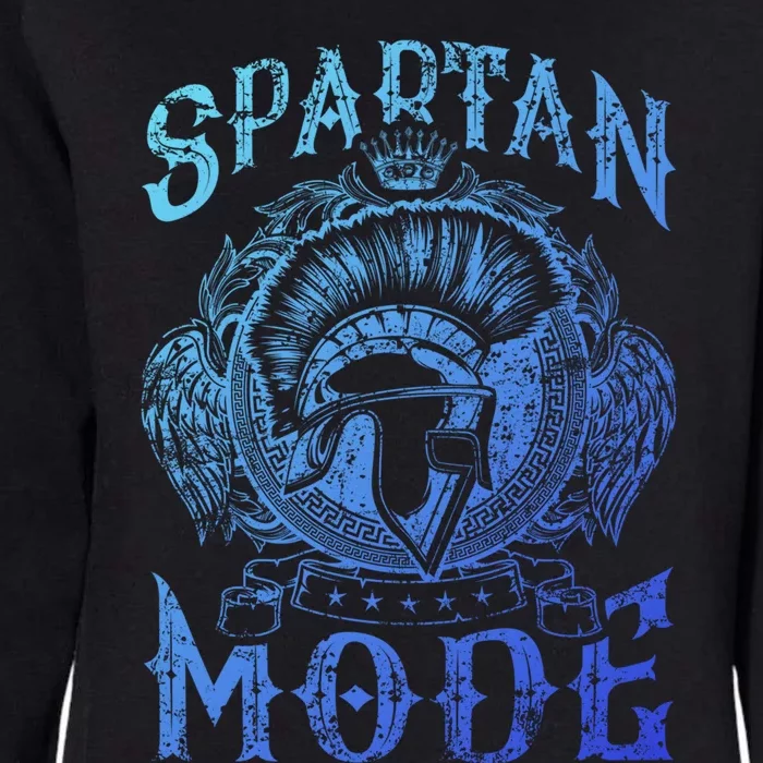 Spartan Mode Helmet Gym Warrior Fitness Beast Sparta Workout Gift Womens California Wash Sweatshirt